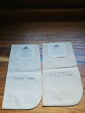 Vintage Cannon Mills Men's Renewable Trouser Pockets Set Of 2